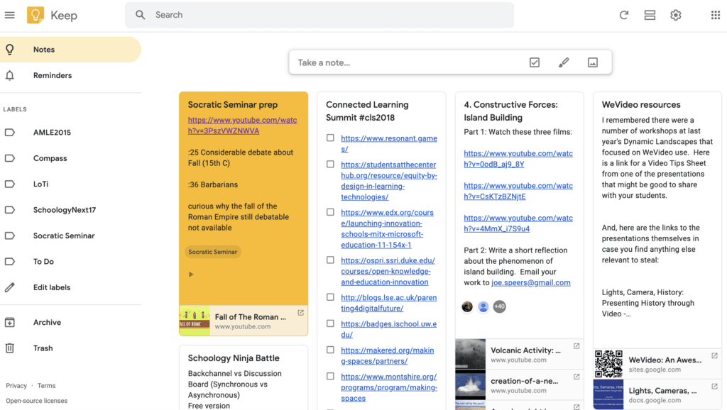 Cross-device sync showing notes on multiple screens